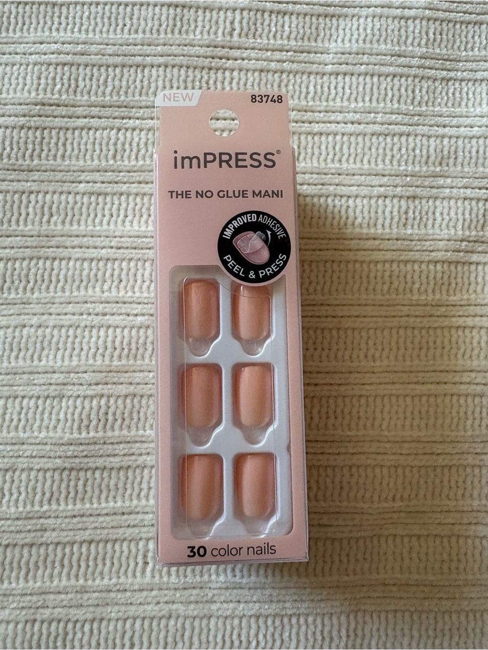 imPRESS Peach Nude Press-On Nails - Soft Peach Set